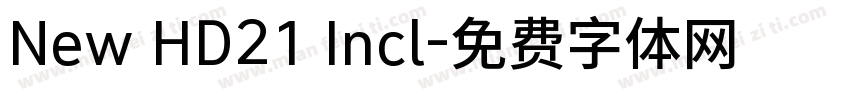 New HD21 Incl字体转换
